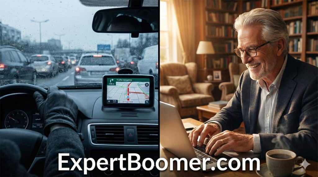 Retired baby boomer driving for Uber